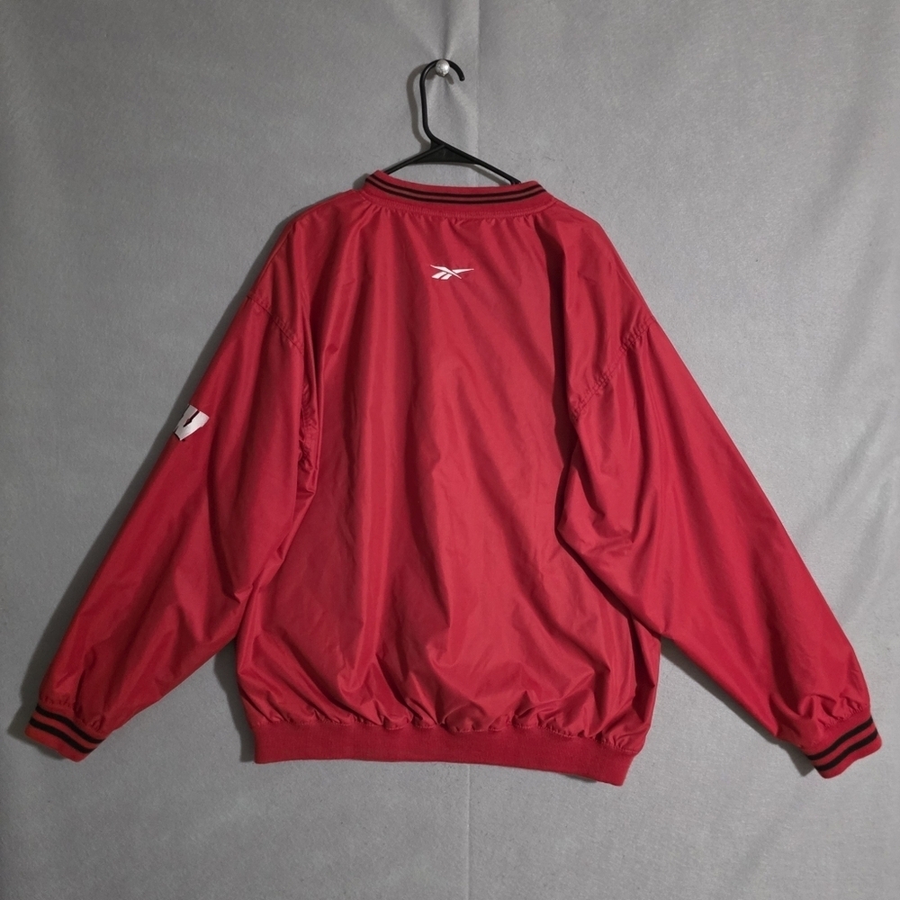 VTG Reebok Mens Wisconsin Badgers Embroidered Windbreaker Size Large - Picture 10 of 12